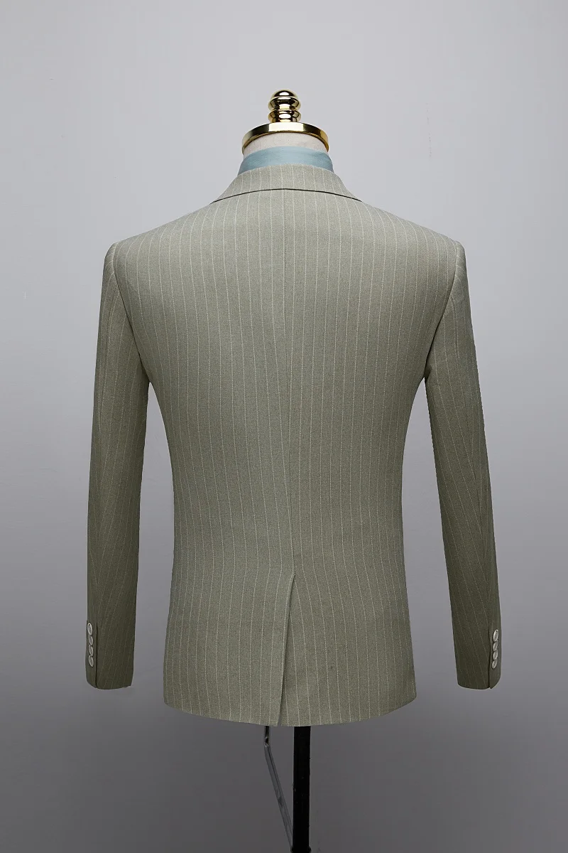 TIAN QIONG мужской костюм в полоску Свадебный костюм Человек Slim Fit из трех частей мужские платья костюмы деловые официальные двубортные