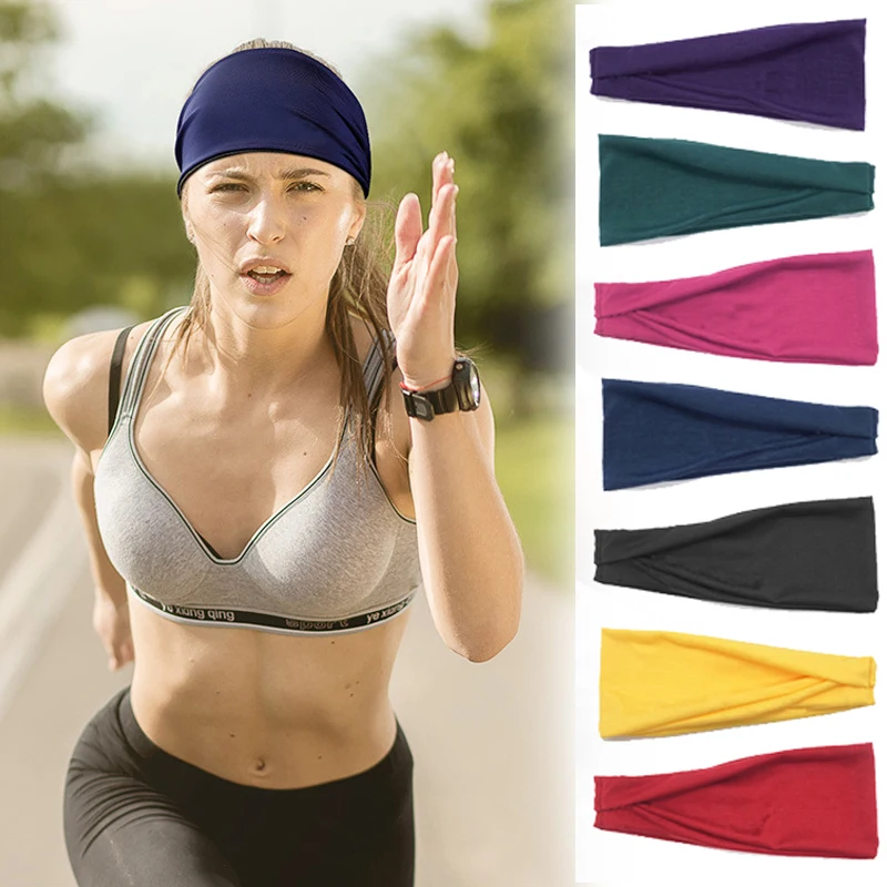 

Men Sports Headbands Women Bicycle Head Band Yoga Hair Bands Basketball Cycling Tennis Anti-Slip Head Band Running Sweatband Gym