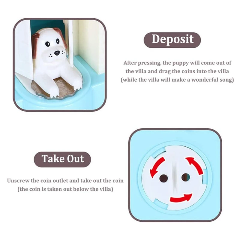 

Music Piggy Bank, Kennel Pig Piggy Bank, Piggy Bank, Puppy Piggy Bank, with Music Player