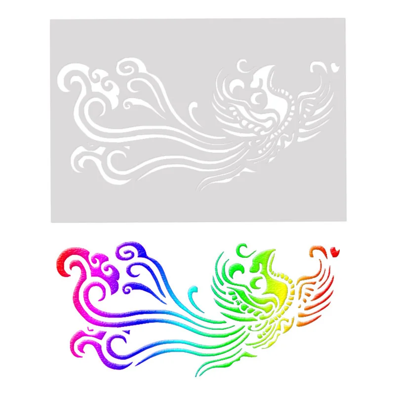 18*26 Феникс пластиковые Многослойные трафареты для скрапбукинга/фото украшение