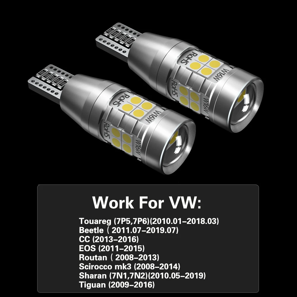 Светодиодная лампа задсветильник хода W16W T15 921 Canbus для VW Touareg Beetle CC EOS Routan Scirocco mk3