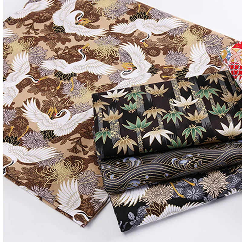 5 шт. японская ткань с цветами вишни Сакура хлопчатобумажная для