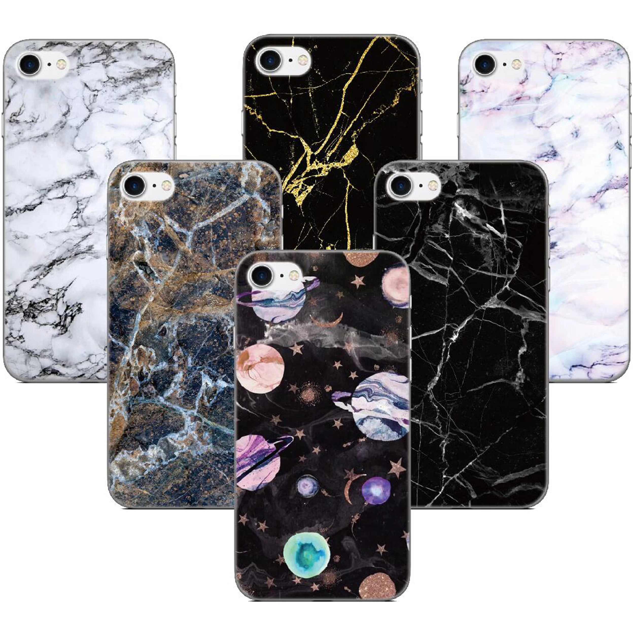 

tpu Soft Marble Textures Phone Case For iPhones SE 2020 SE2 SE 2 XR X XS 11 Pro MAX 6 6S 7 8 9 Plus For iPod Touch 7 6 5 Cover