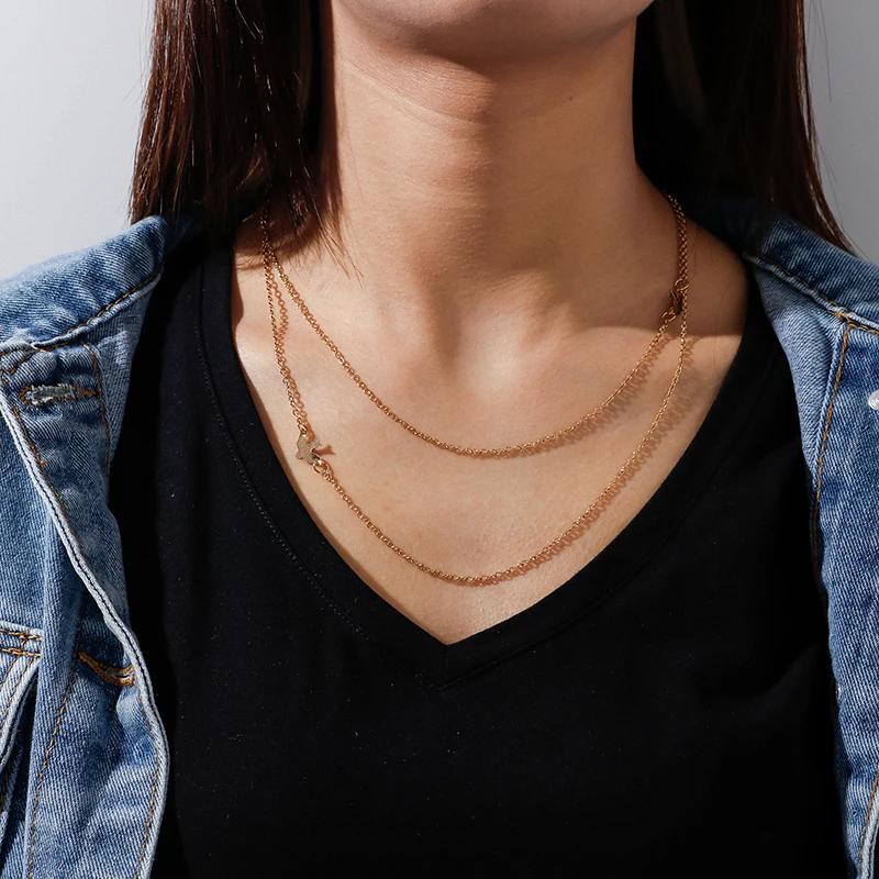 

Fashion Multilayer Birds Chains Necklaces Pendants for Women Female Alloy Silver Color Necklaces Girls Party Collares Jewelry