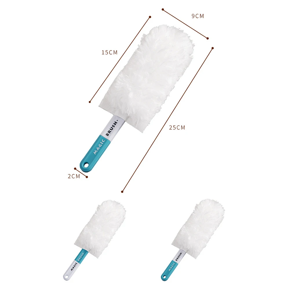 

Microfiber Duster Mini Handheld Dusting Brush Lint Free Replaceable Head for Household Cleaning Car Furniture Cleaning Brush