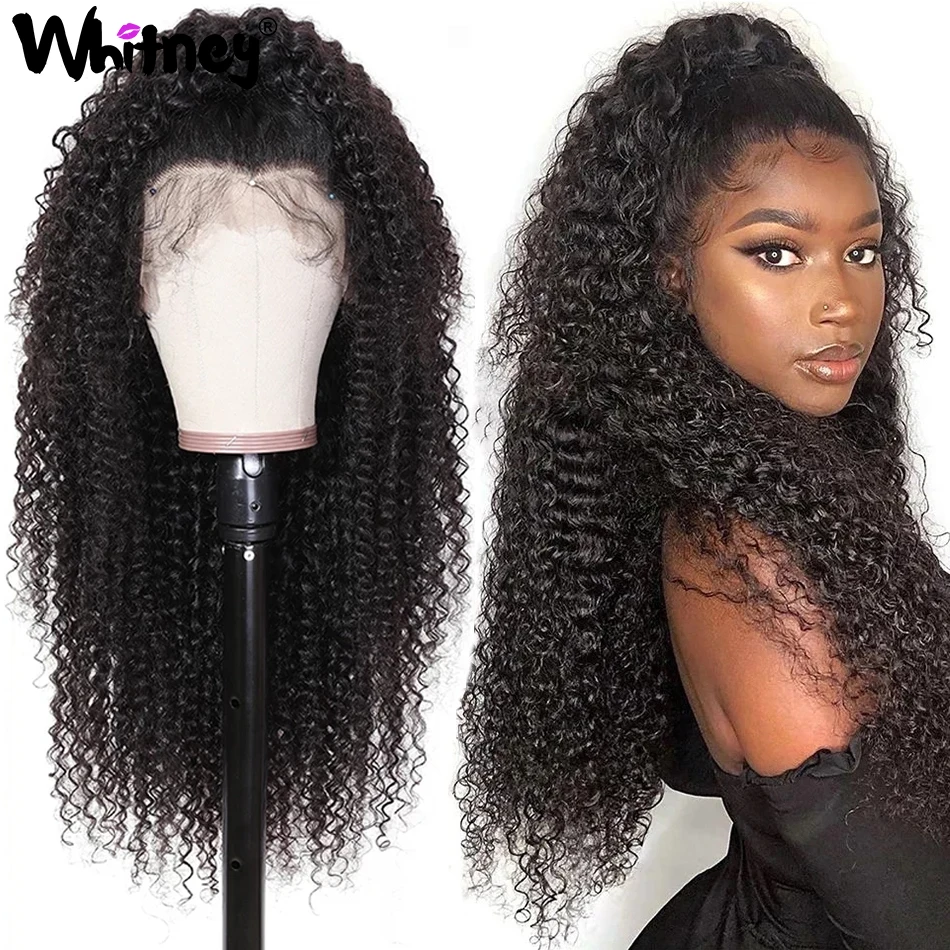 

Malaysia Hair Kinky Curly 13x4 Lace Frontal Wig With Baby Hair Water Curly Lace Closure Wigs For Women Curly Transparent Wig