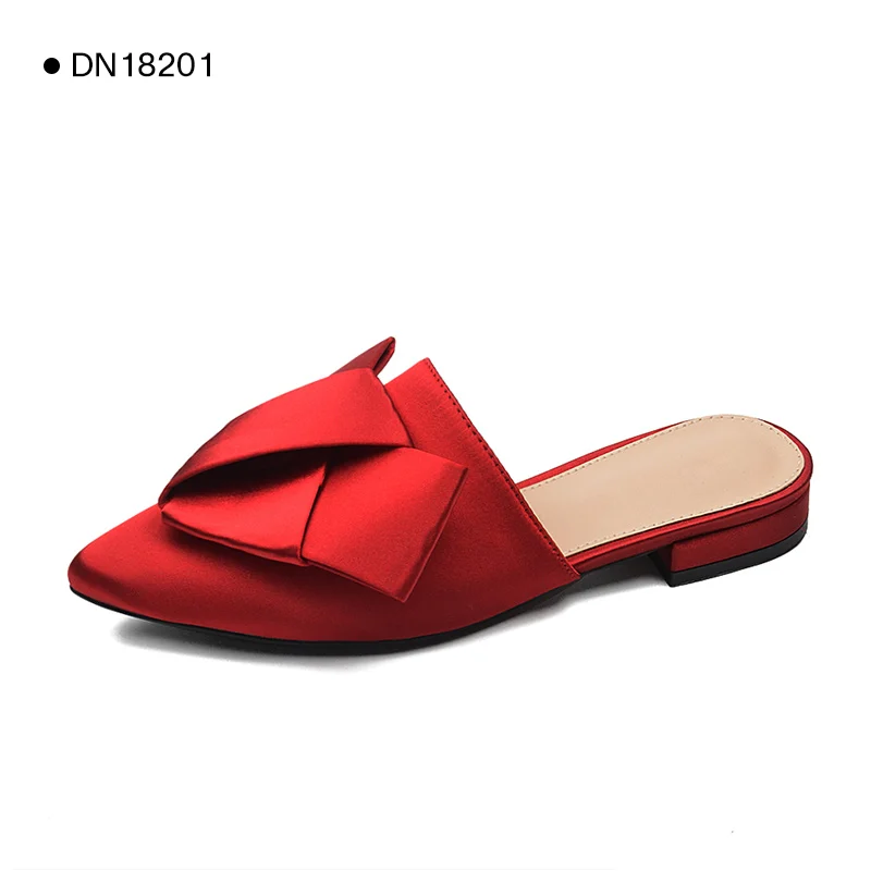 Red Donna-in/распродажа; Шлепанцы из натуральной кожи; женская летняя обувь; Уличная обувь на плоской подошве; женская обувь на платформе; пляжные вьетнамки; сандалии - Цвет: Red