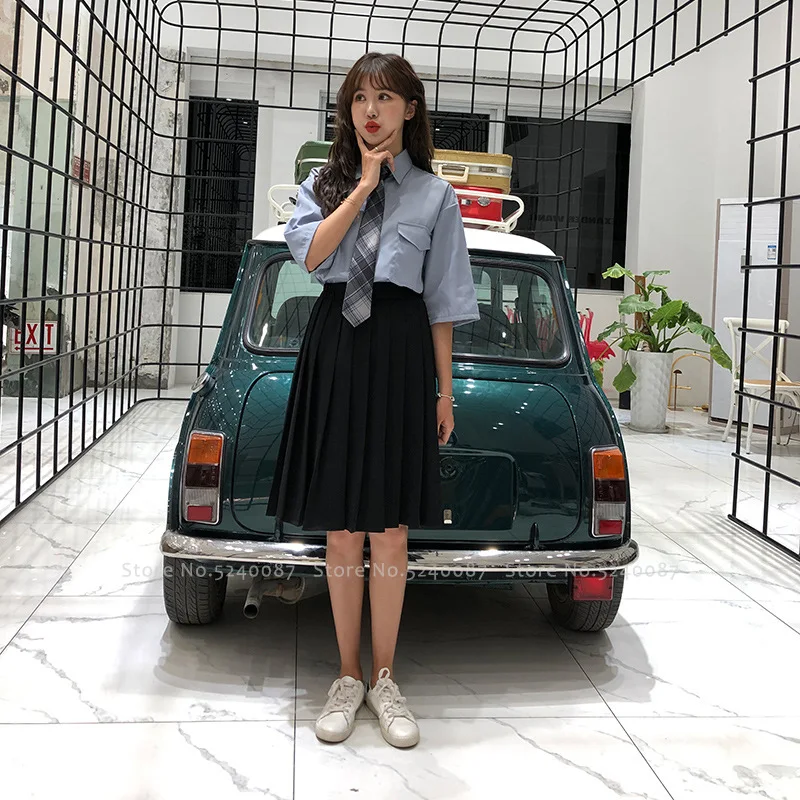 Корейский стиль колледжа британская форма для старшей школы Мужчины Женщины