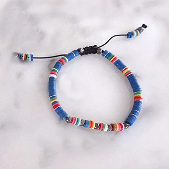 bracelet Lohri кристалл натуральный камень стекло браслет из бисера натуральный настоящий четырехлистный клевер талисманы браслет подарок на удачу браслеты для женщин - Окраска металла: bracelet
