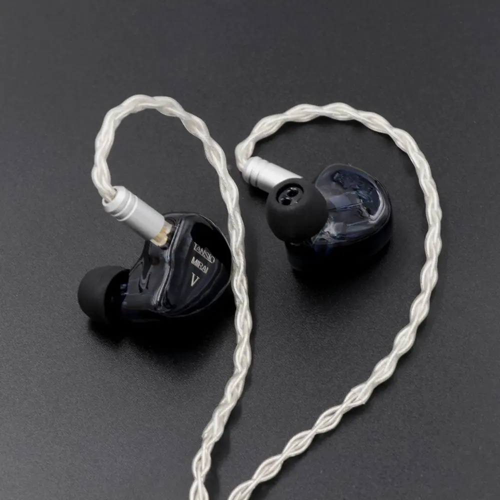TANSIO Mirai TSMR-5 5BA Ноулз драйвер HiFi наушники-вкладыши с 3 Переключатель настройки, 2Pin 0,78 мм съемный кабель IEMs