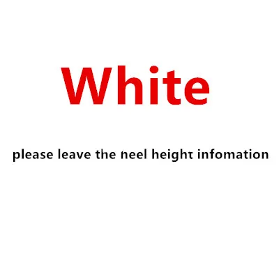 White M shoes B est high heels top quality - Color: White