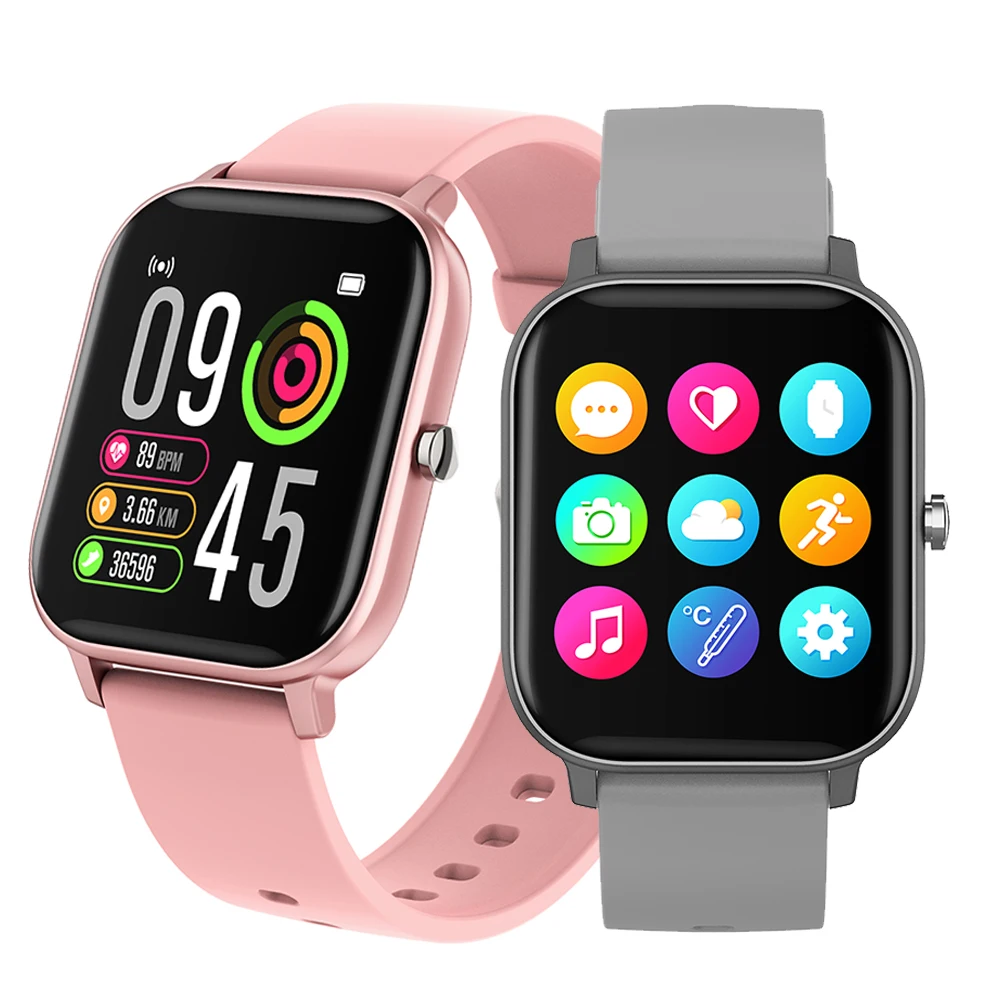 Смарт часы P8T с термометром пульсометром мониторингом сна фитнес трекером