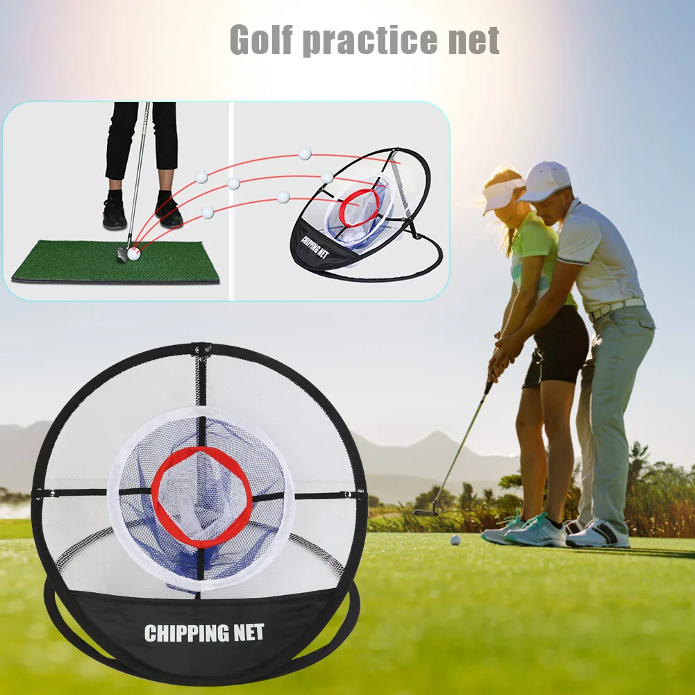 

Training Network Golf Pop Up Adult Children Indoor Outdoor Chipping Pitching Cages Mats Practice Net Golf Training Aids