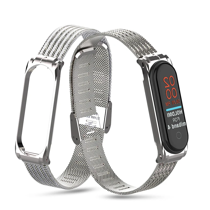 Для Xiaomi mi Band 4 4302 металлический чехол ремешок из нержавеющей стали для Xio сменный
