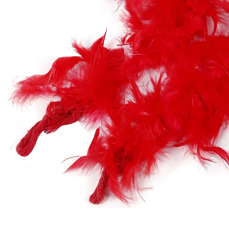 2m Feather Boas Fluffy Craft Costume Dressup Wedding Party Home Decor (Red) | Дом и сад