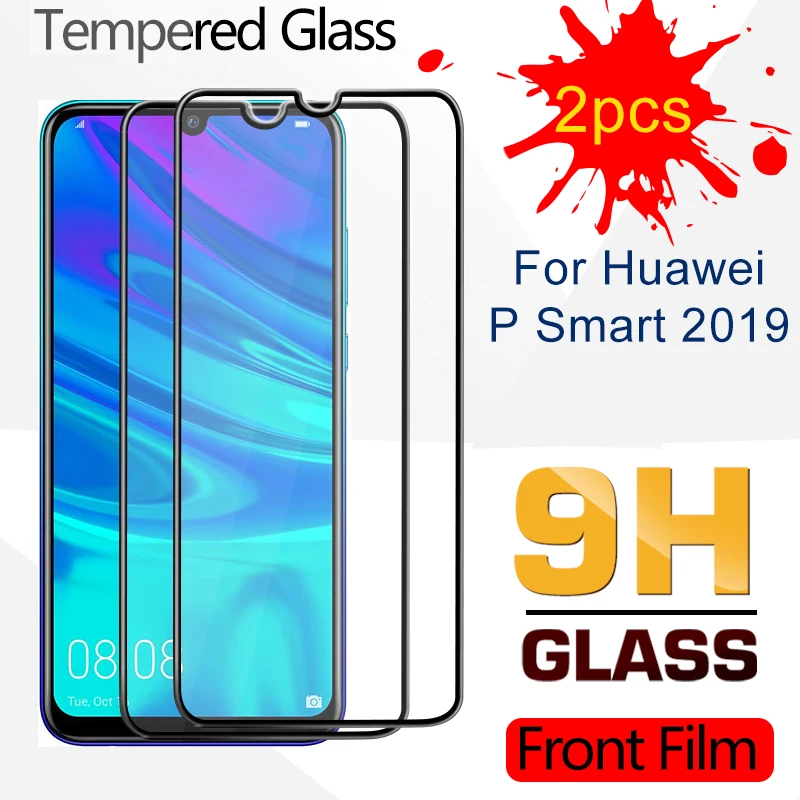 2 шт. 9H закаленное стекло для Huawei P Smart Plus Pro Z 2019 защита экрана Защитная передняя
