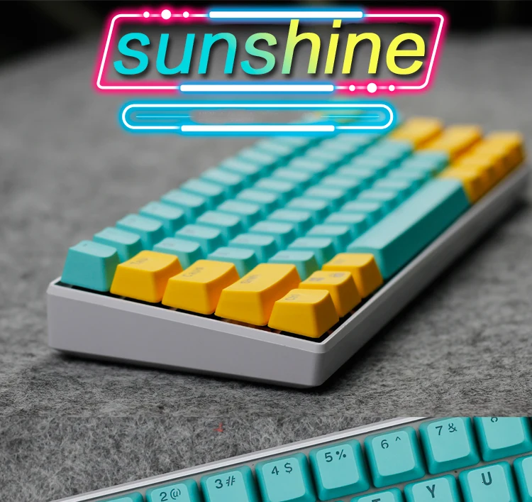 1 комплект ANSI 104 87 Механическая клавиатура PBT с подсветкой ключ колпачок для MX переключатели полупрозрачный ключ крышка s Для EVA Sunshine Dolch queen