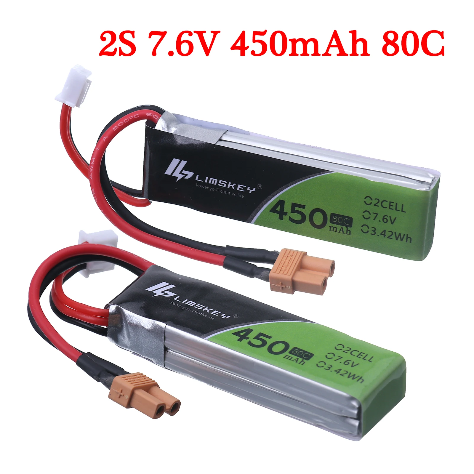 1 шт. LiHV аккумулятор 7,6 В 2S 450 мАч 80C/160C Lipo аккумулятор XT30 разъем для iFlight CineBee Happymodel Crux3 BetaFPV FPV гоночный Дрон