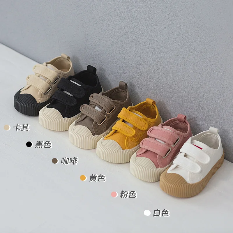 

Children's Canvas Shoes for Boys Velcro Board Shoes Soft Sole Baby Shoes Toddler Shoes Kids Sneakers Kids Shoes
