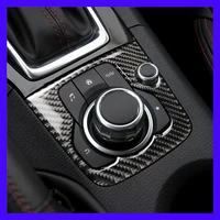 car gear box sticker for mazda3 axela 2013 2016 modified center console multimedia panel switch buttoncover carbon fiber sticker