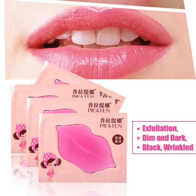 

8PCS Lip Gel Mask Hydrating Repair Remove Lines Blemishes Lighten Lip Line Collagen Mask Lip Color To Moisturize