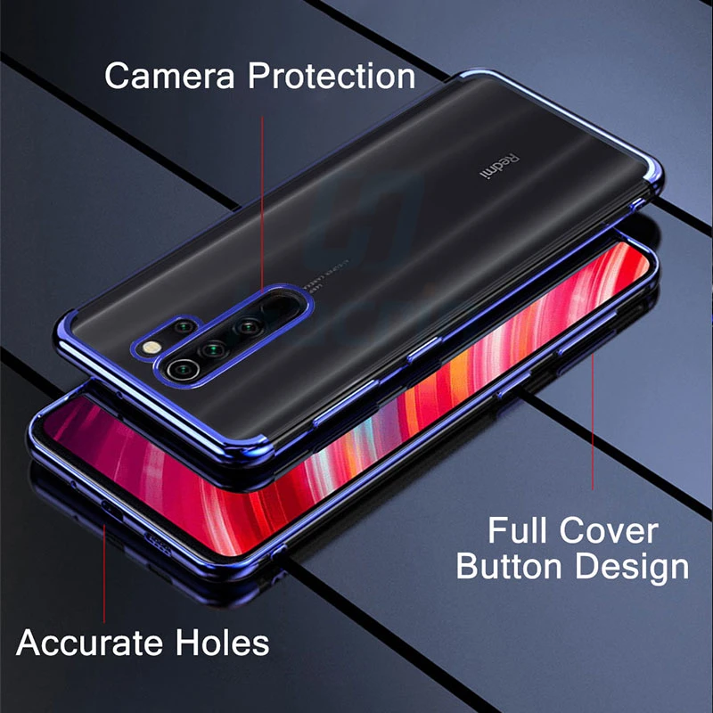 Чехол для телефона Xiaomi Redmi Note 8 Pro чехол роскошный бампер силиконовый прозрачный