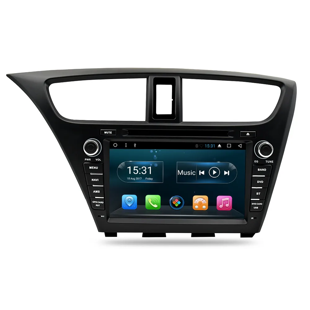 Android 9,0 автомобильный Радио DVD НАВИГАЦИЯ мультимедийный плеер для Honda Civic хэтчбек 2013 Авто аудио gps Bluetooth стерео