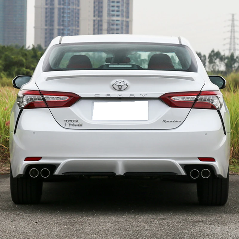New Camry 2018 ABS толщиной спойлер из материала для Toyota черного или белого цвета