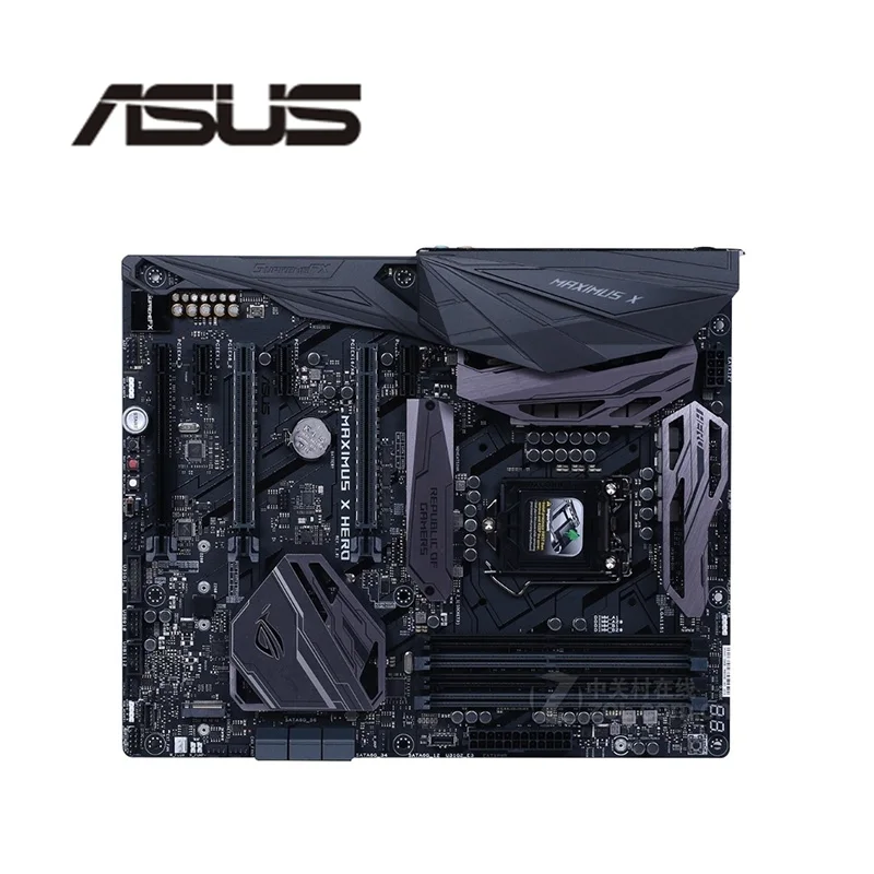 Для ASUS ROG MAXIMUS X HERO оригинальная материнская плата разъем LGA1151 DDR4 Z370 десктопная
