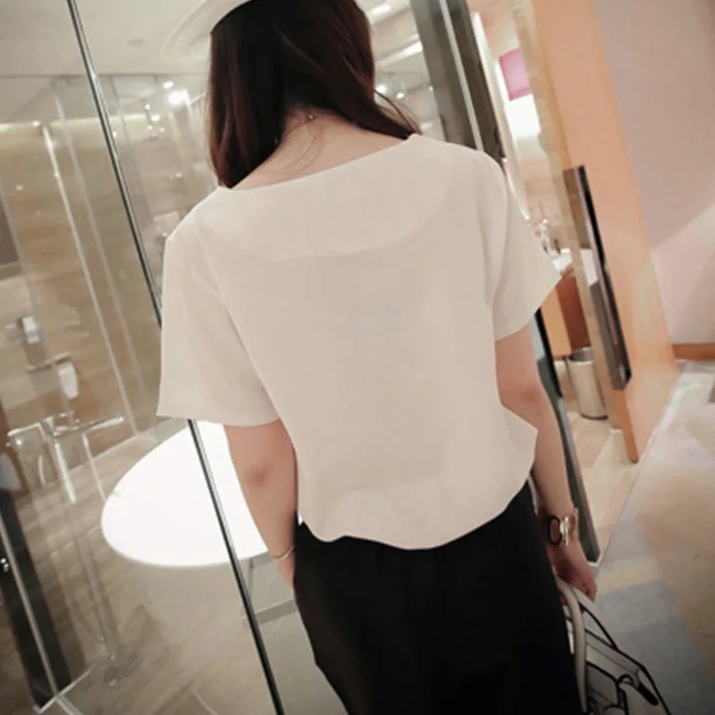 

Wholesale 2019 Korean student size bottom shirt Han Fan summer print loose girls short sleeves t women