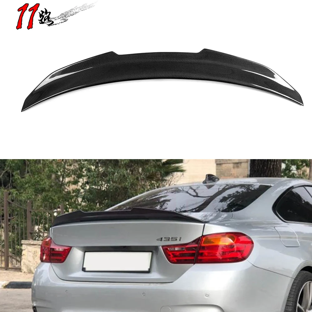 Задний спойлер из настоящего углеродного волокна для багажника автомобиля