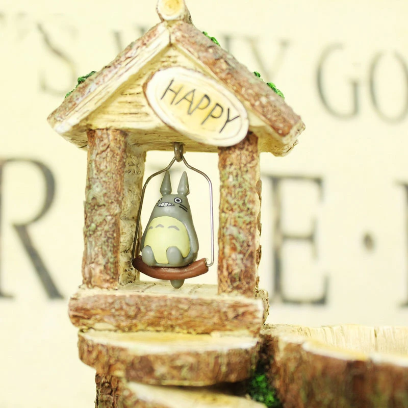 

Totoro Resin Desktop Flowerpot Tree Stump Mini Planter Creative Flower Pot Succulent Plants Bonsai Home Garden Decoration Jardin