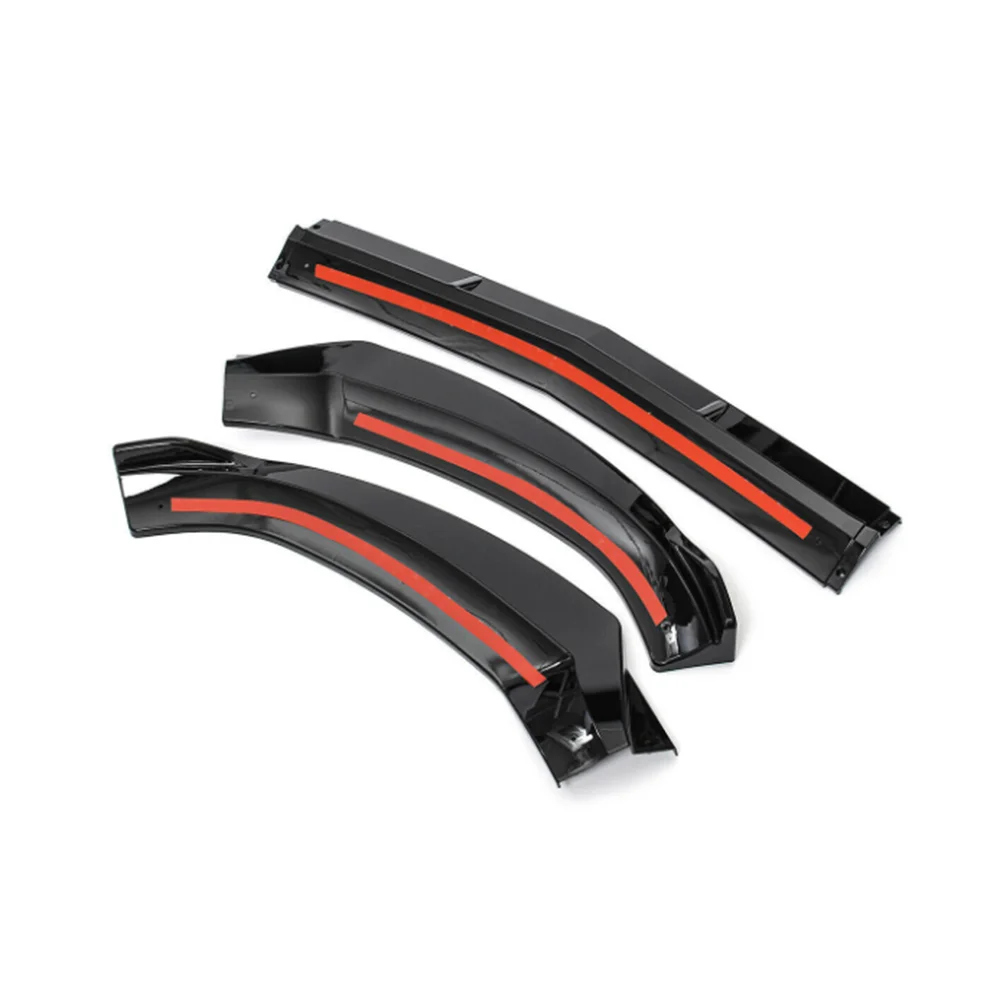 Полипропилен глянцевый черный передний бампер спойлер разветвители для Mercedes-Benz