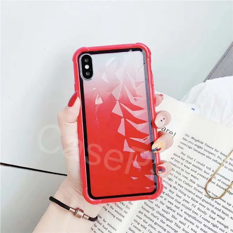 Противоударный градиентный Прозрачный чехол для iPhone 11 Pro Max X XS Xr 8 7 6s Plus прозрачный