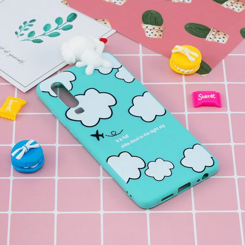 Чехол для Samsung A70 3D игрушки панда кот мультяшный чехол Galaxy силиконовый | Мобильные