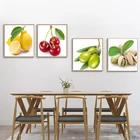 Картины на холсте для кухни, комнаты, настенные картины с изображением лимона, вишни, лайма, оливок, свежих фруктов, HD картины, плакаты и принты, украшения для дома