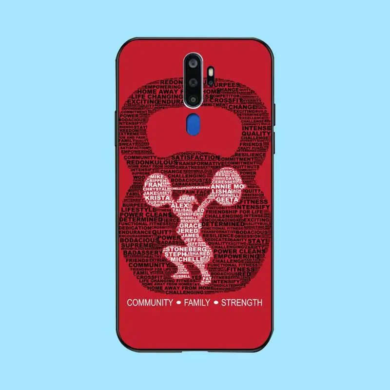 Мягкий силиконовый чехол для телефона из ТПУ PENGHUWAN keep calm and crossfit Oppo A5 A9 2020 Reno Z Realme5Pro