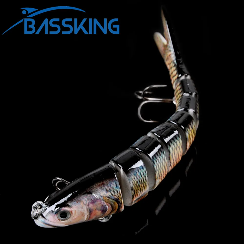 

BASSKING Jointbait Fishing Lure 8Segments 14cm27g Jointed Bait Sinking Wobbler Iscas Artificial Bait Pesca Peche Leurre Swimbait