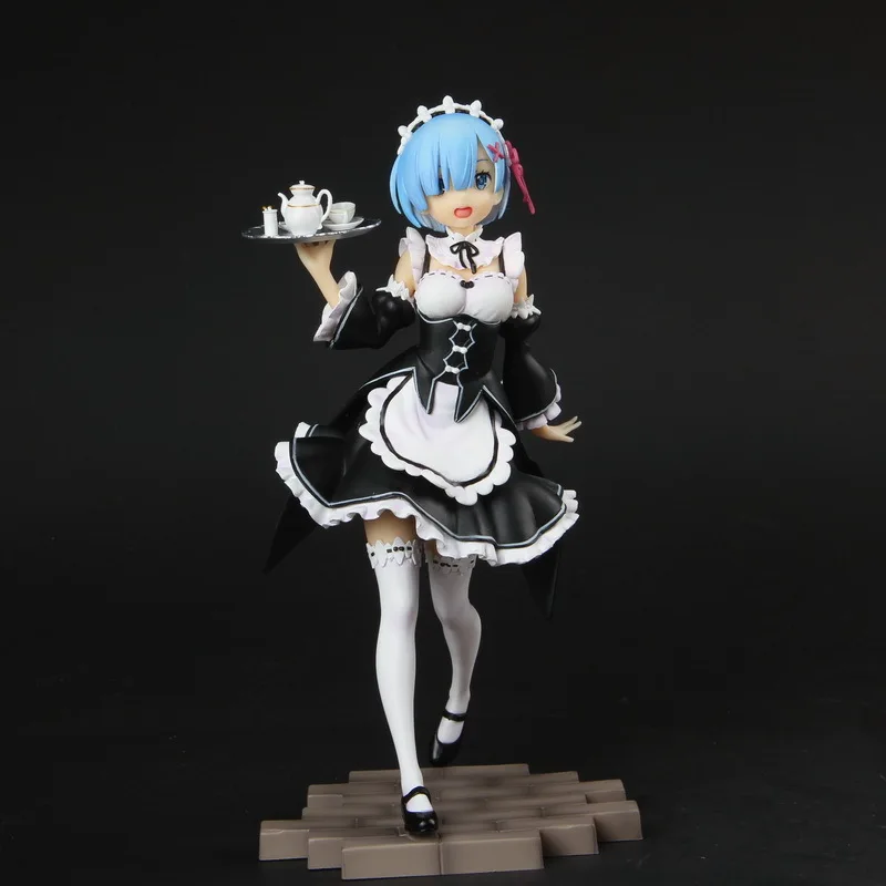 

Rem Servant Suit Version Tray Kan Gezicht Veranderen Anime Character Model Beweegbare Pop Pvc Materiaal Ornamenten En Colle