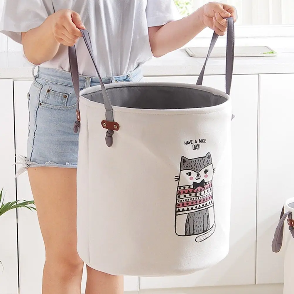 Тканевые плетеные корзины для белья складная корзина одежды с ручкой складной