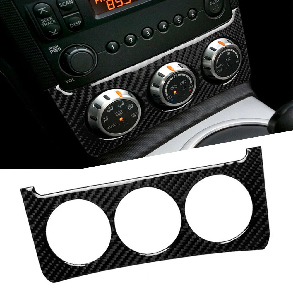 

Auto Interior Inner Console Switch Trim Sticker Cover For Nissan 350Z 2006 2007 2008 2009 Carbon Fiber ABS Car Accessories