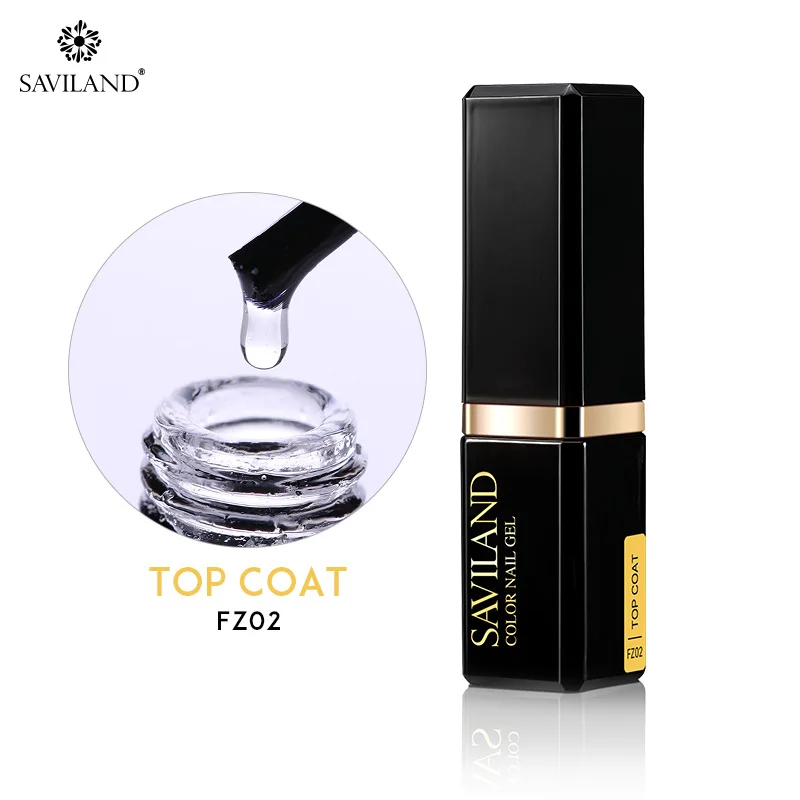 15ml TOP COAT Saviland 30 мл, грунтовка, резиновое Базовое покрытие, верхнее покрытие, гель для дизайна ногтей, долговечный Блестящий Гель-лак, УФ светодиодный, не чистый Гель-лак для ногтей - Цвет: 15ml TOP COAT