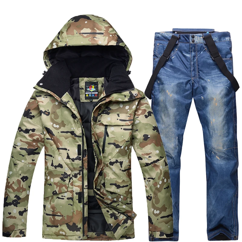 Мужские уличные спортивные зимние костюмы ветрозащитные водонепроницаемые