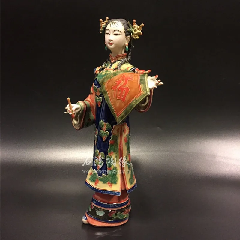 

Ceramics Classicals Beautiful Women Painted Arts Female Statue Antique Chinese Angels Lady Porcelain Figurines Home Decor R4148
