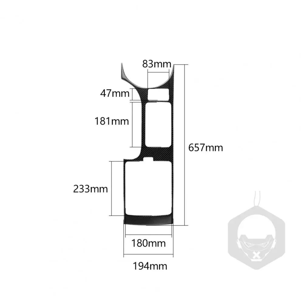 

New Style Control Panel Sticker Protective Anti-scratch Black Shift Knob Panel Frame Cover Sticker for Nissan 350Z 2006-2009