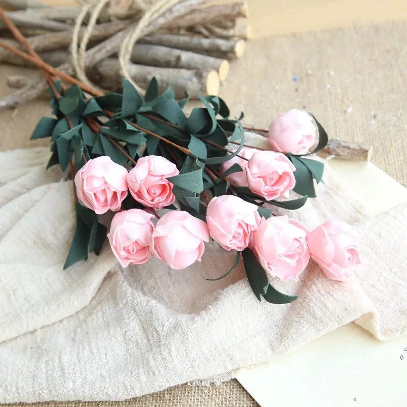 1 шт. искусственные бумажные цветы из пенопласта 6 PE Flores Head/букет товары для