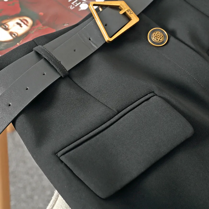 

2021 New Fashion Women Summer Designers High Waist Solid Office Lady Work Pencil Skirts with Belt
