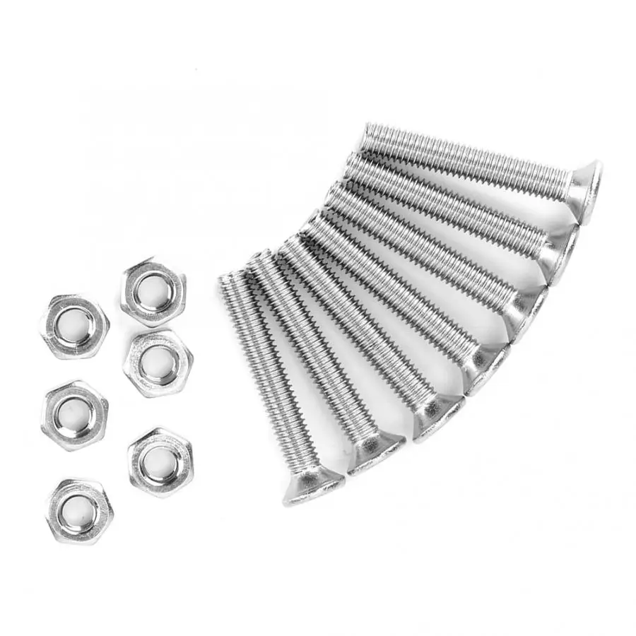340pcs M3 Hex Socket Flat Head Stainless Steel SS304 Screw Bolt Nut Assortment Set