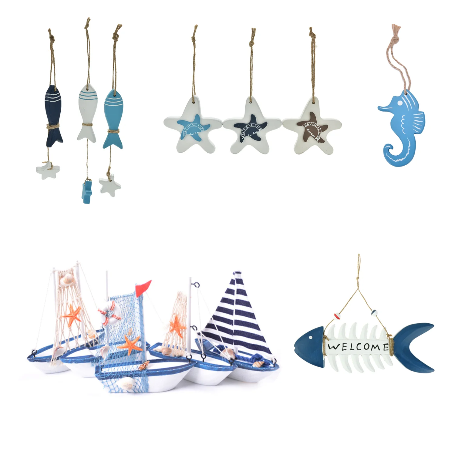 Новинка подвесная подвеска в виде морской рыбы рыбы|Ракушки и морские звезды| |