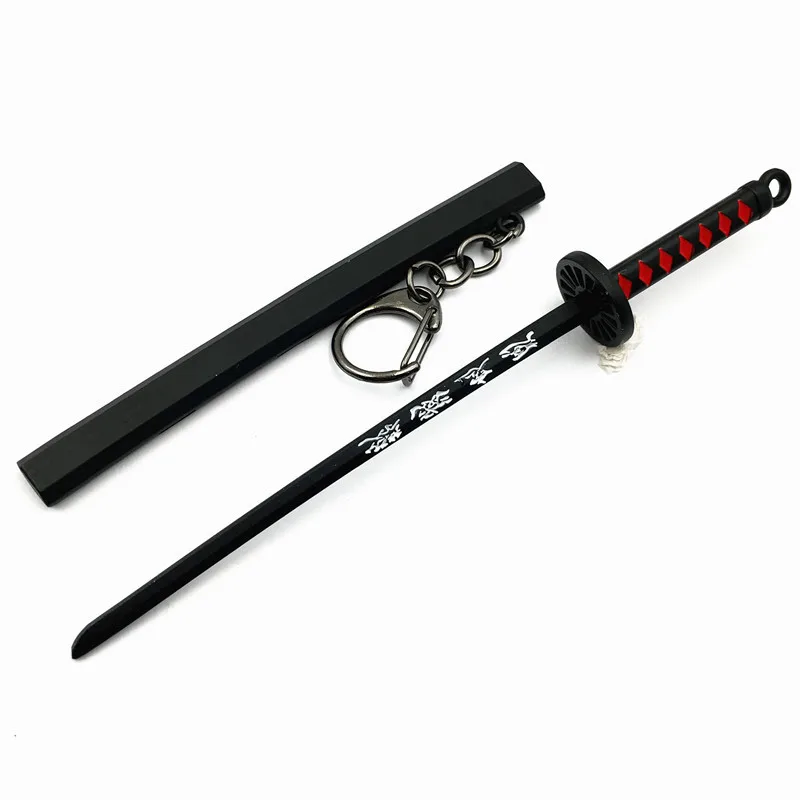 

17 Styles Roronoa Zoro Sword Keychain For Men Women Buckle Tool Holder Scabbard Katana Sabre Car Anime Knife Gift Keyrings